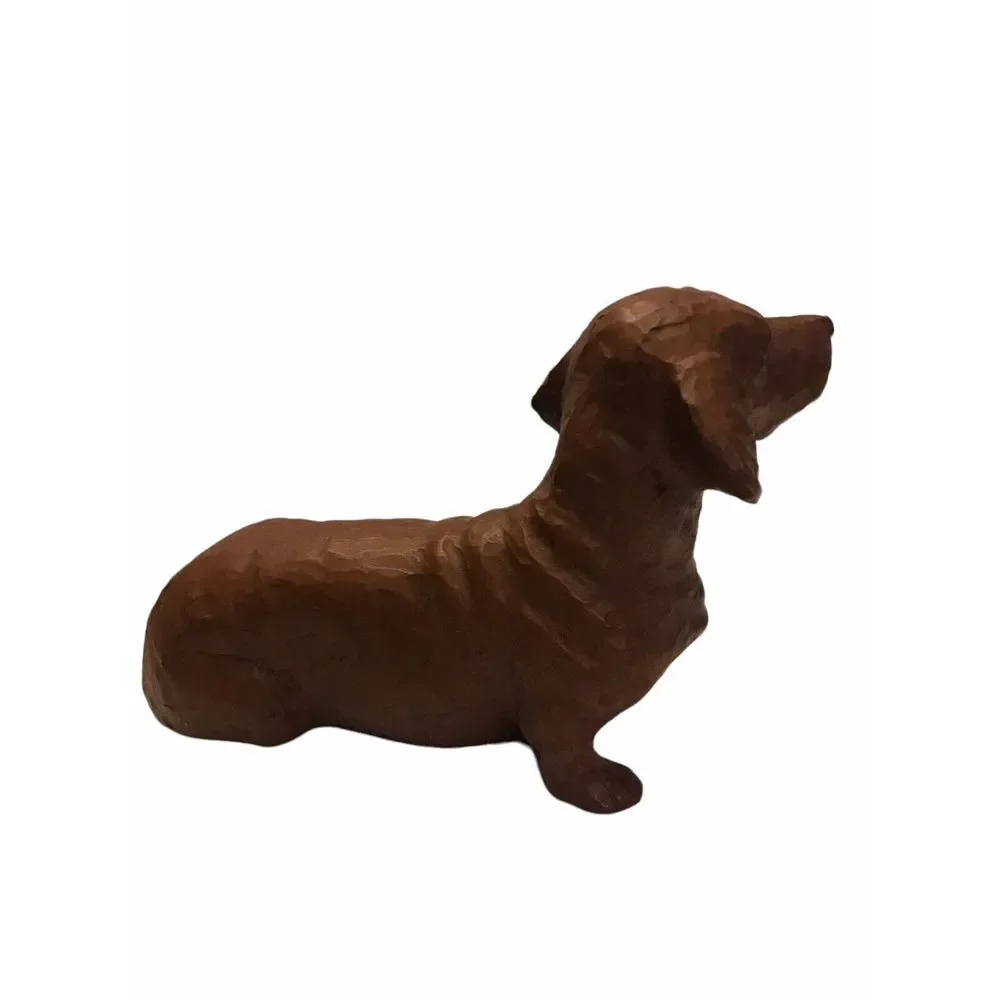 Red‎ Mill Mfg Brown Dachshund Sculpture Dog Figure Hand made in USA